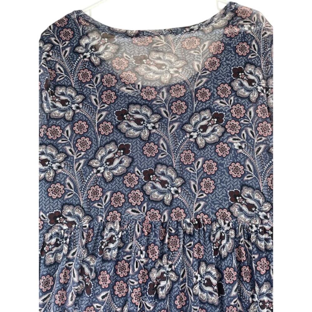 Style & Co. Mid-Length Dress W/ 3/4 Sleeves Round/Neck Line - Picture 2 of 5